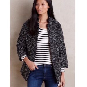 ANTHROPOLOGIE Minka Elevenses Tweed Coat